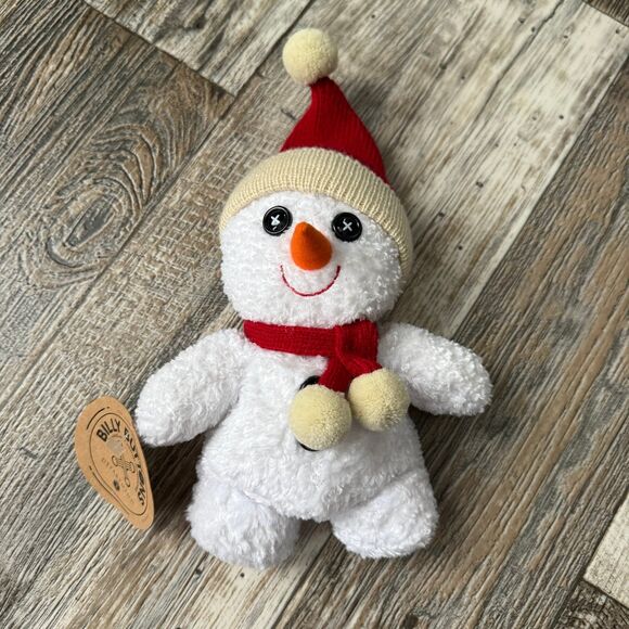 Department 56 Billy Buttons Vintage 2000s Snowman Plush - Picture 1 of 5